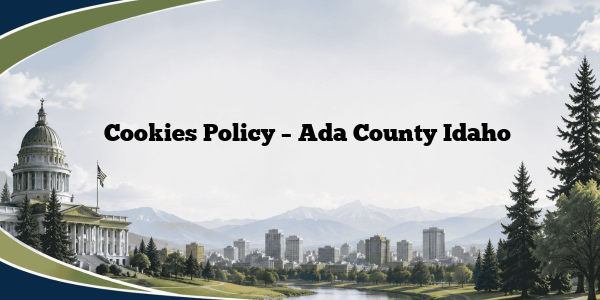 Cookies Policy - Ada County Idaho