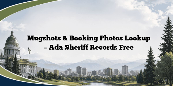 Mugshots & Booking Photos Lookup - Ada Sheriff Records Free