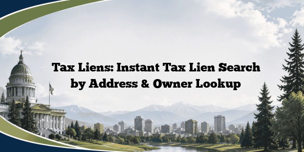 Tax Liens: Instant Tax Lien Search by Address & Owner Lookup